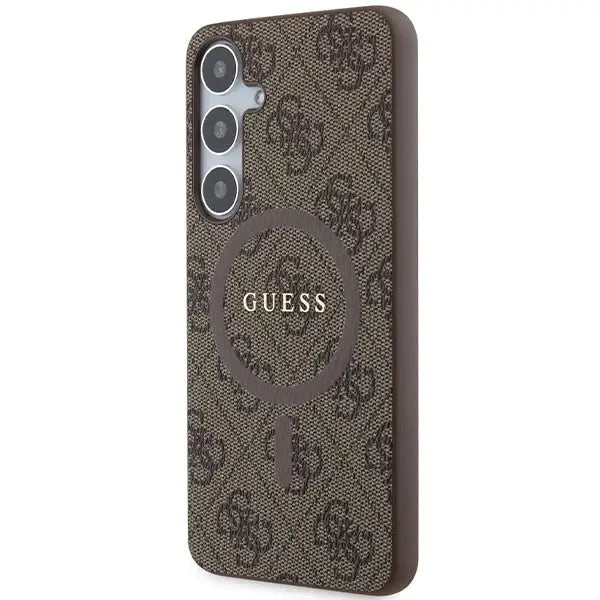 Кейс Guess 4G Collection Leather Metal Logo MagSafe