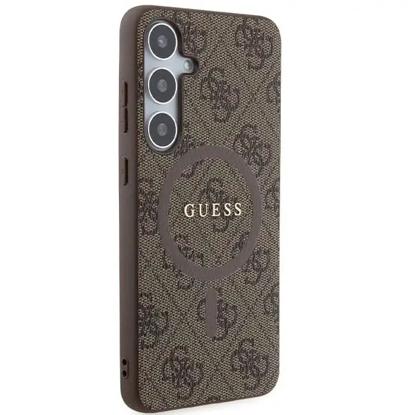 Кейс Guess 4G Collection Leather Metal Logo MagSafe