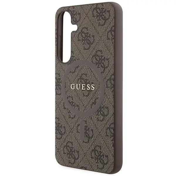 Кейс Guess 4G Collection Leather Metal Logo MagSafe