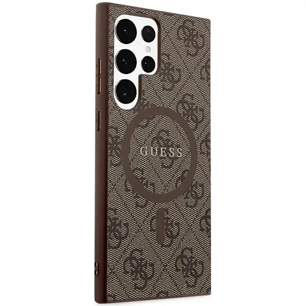 Кейс Guess 4G Collection Leather Metal Logo MagSafe