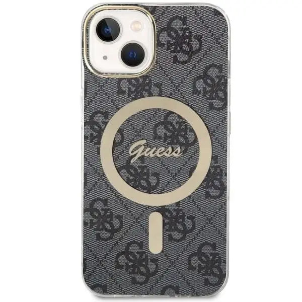 Кейс Guess 4G MagSafe за iPhone 14 Plus черен