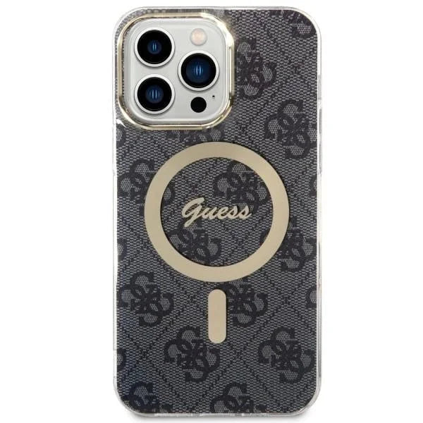 Кейс Guess 4G MagSafe за iPhone 14 Pro Max черен