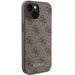 Кейс Guess 4G Metal Gold Logo за iPhone 15 кафяв