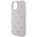 Кейс Guess 4G Metal Gold Logo за iPhone 15 Plus розов