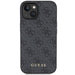 Кейс Guess 4G Metal Gold Logo за iPhone 15 Plus сив