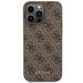 Кейс Guess 4G Metal Gold Logo за iPhone 15 Pro Max кафяв