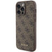 Кейс Guess 4G Metal Gold Logo за iPhone 15 Pro Max кафяв