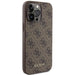 Кейс Guess 4G Metal Gold Logo за iPhone 15 Pro Max кафяв