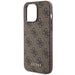 Кейс Guess 4G Metal Gold Logo за iPhone 15 Pro Max кафяв