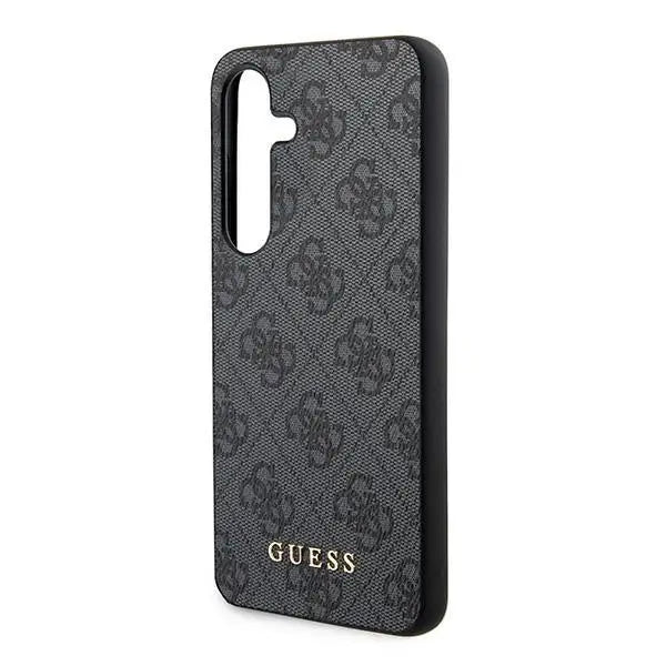 Кейс Guess 4G Metal Gold Logo за Samsung Galaxy A35 черен