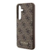 Кейс Guess 4G Metal Gold Logo за Samsung Galaxy S24 кафяв