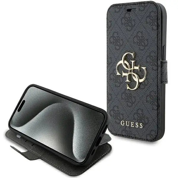 Кейс Guess 4G Metal Logo за iPhone 15 / 14 13 сив