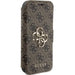 Кейс Guess 4G Metal Logo за iPhone 15 Pro кафяв