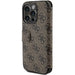 Кейс Guess 4G Metal Logo за iPhone 15 Pro кафяв