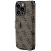 Кейс Guess 4G Metal Logo за iPhone 15 Pro Max кафяв