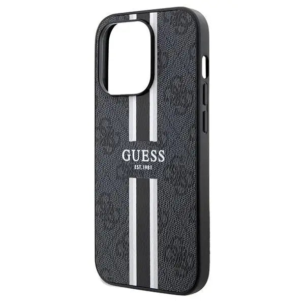 Кейс Guess 4G Printed Stripes MagSafe за iPhone 15