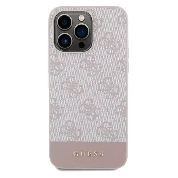 Кейс Guess 4G Stripe Collection за iPhone 14 Pro Max розов