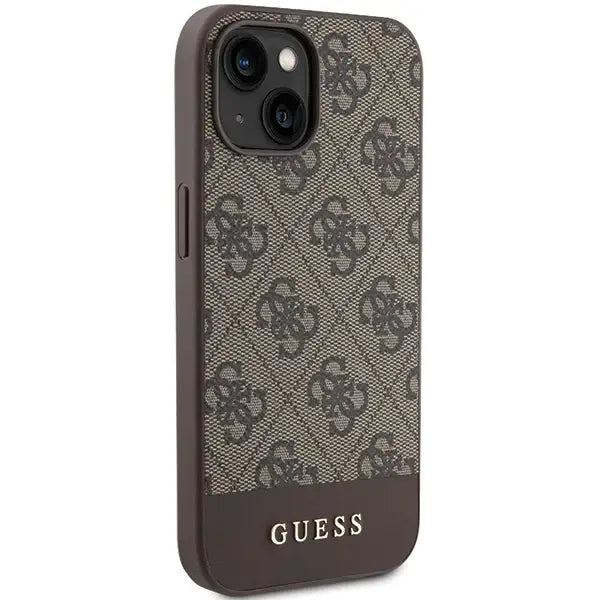 Кейс Guess 4G Stripe Collection за iPhone 15 / 14 13 кафяв