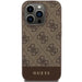 Кейс Guess 4G Stripe Collection за iPhone 15 Pro Max кафяв