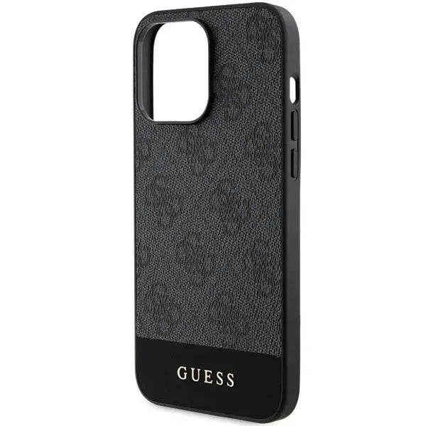 Кейс Guess 4G Stripe Collection за iPhone 15 Pro Max сив