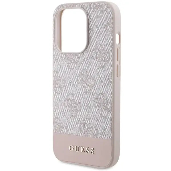 Кейс Guess 4G Stripe Collection за iPhone 15 Pro розов