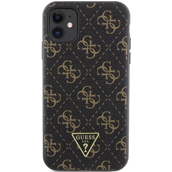 Кейс Guess 4G Triangle Metal Logo за iPhone 11 / XR черен