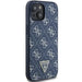 Кейс Guess 4G Triangle Metal Logo за iPhone 15 Plus / 14 син