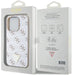 Кейс Guess 4G Triangle Metal Logo за iPhone 15 Pro бял