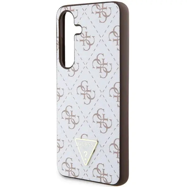 Кейс Guess 4G Triangle за Samsung Galaxy S24 бял