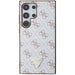 Кейс Guess 4G Triangle за Samsung Galaxy S24 Ultra бял