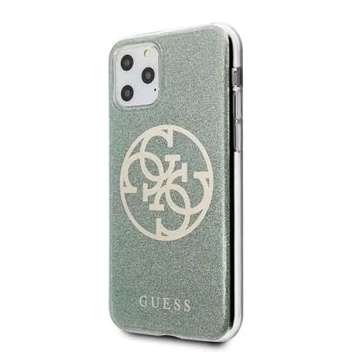 Кейс Guess Circle Glitter за Apple iPhone 11 Pro Каки