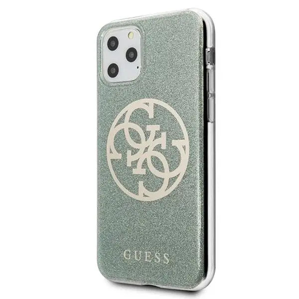 Кейс Guess Circle Glitter за Apple iPhone 11 Pro Max Каки