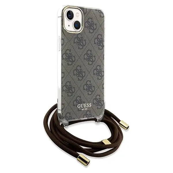 Кейс Guess Crossbody Cord 4G Print за iPhone 15 / 14