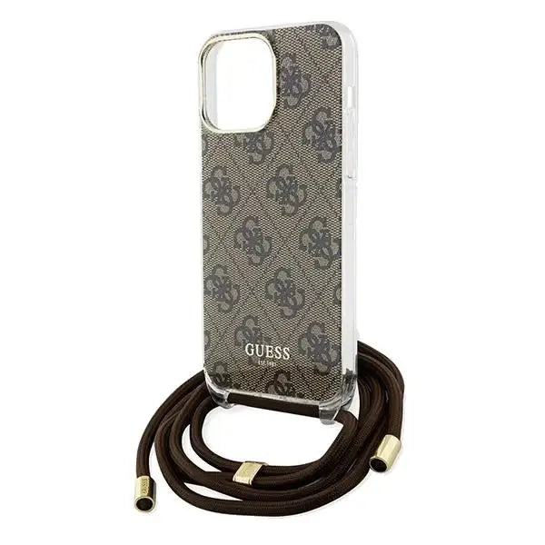 Кейс Guess Crossbody Cord 4G Print за iPhone 15 Pro