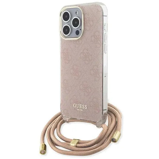 Кейс Guess Crossbody Cord 4G Print за iPhone 15 Pro