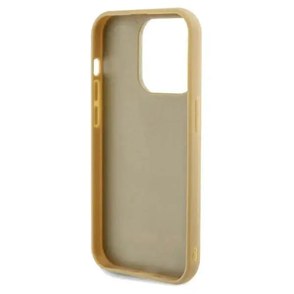 Кейс Guess Disco Metal Script за iPhone 14 Pro Max златист