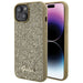 Кейс Guess Disco Metal Script за iPhone 15 златист