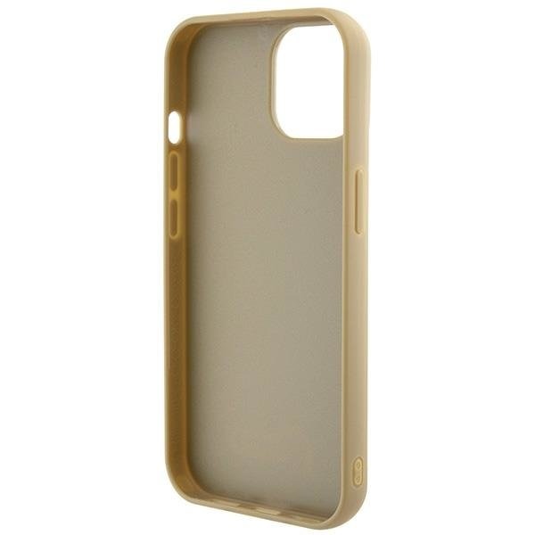 Кейс Guess Disco Metal Script за iPhone 15 златист