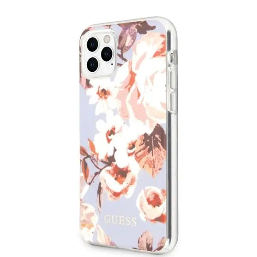 Кейс Guess Flower Collection за Apple iPhone 11 Pro Лилав