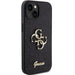 Кейс Guess Glitter Script Big 4G за iPhone 15 черен