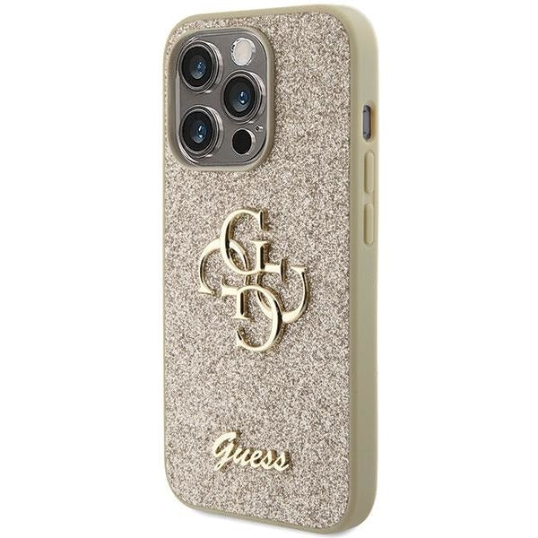 Кейс Guess Glitter Script Big 4G за iPhone 15 Pro Max