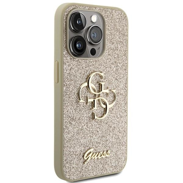 Кейс Guess Glitter Script Big 4G за iPhone 15 Pro Max