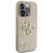 Кейс Guess Glitter Script Big 4G за iPhone 15 Pro златист