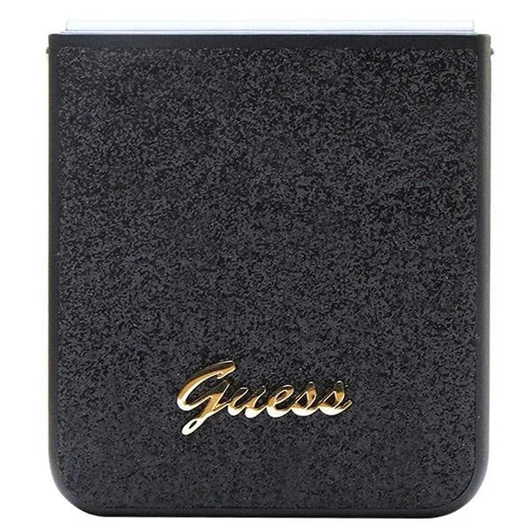 Кейс Guess Glitter Script за Samsung Galaxy Z Flip5 черен