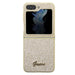 Кейс Guess Glitter Script за Samsung Galaxy Z Flip5 златист