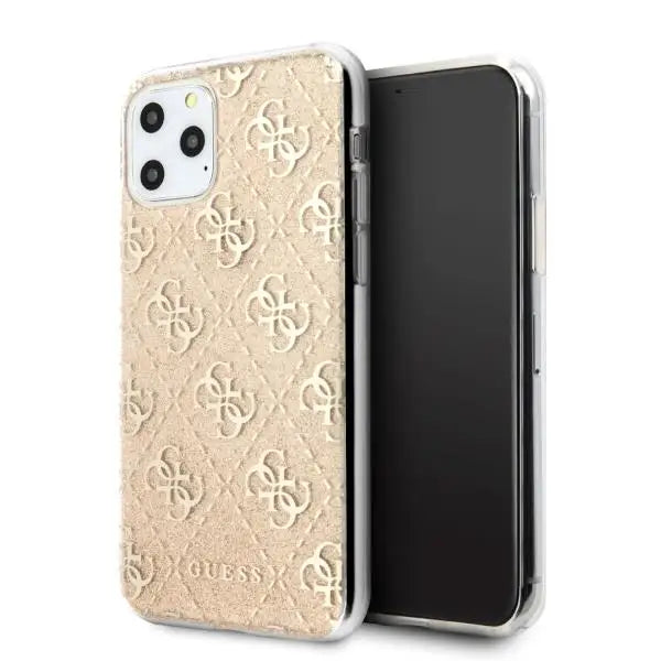 Кейс Guess Glitter за Apple iPhone 11 Pro Max Златист