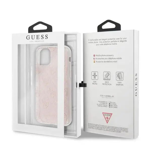 Кейс Guess Glitter за Apple iPhone 11 Pro Розов