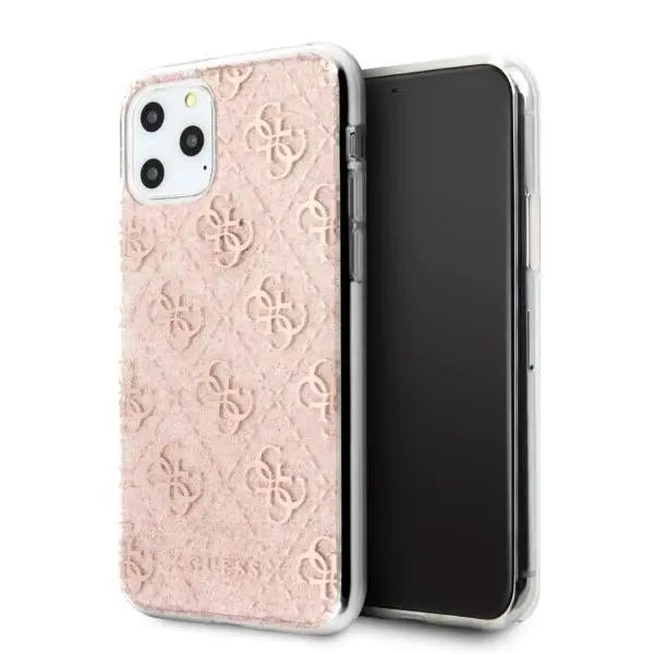 Кейс Guess Glitter за Apple iPhone 11 Pro Розов