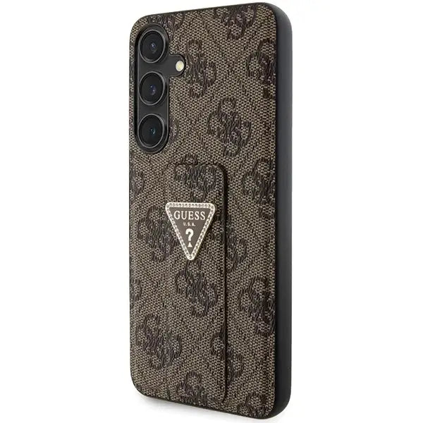 Кейс Guess Grip Stand 4G Triangle Strass за Samsung