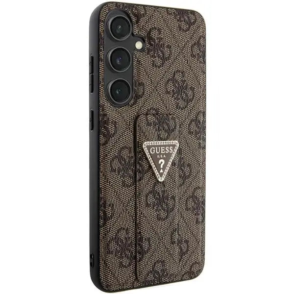 Кейс Guess Grip Stand 4G Triangle Strass за Samsung